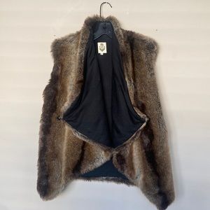 Faux fur vest